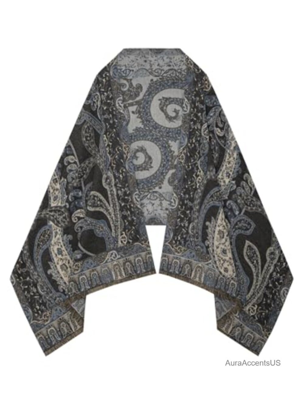 Reversible Boho Pashmina Shawl Wrap for Women Oversized Acrylic Scarf